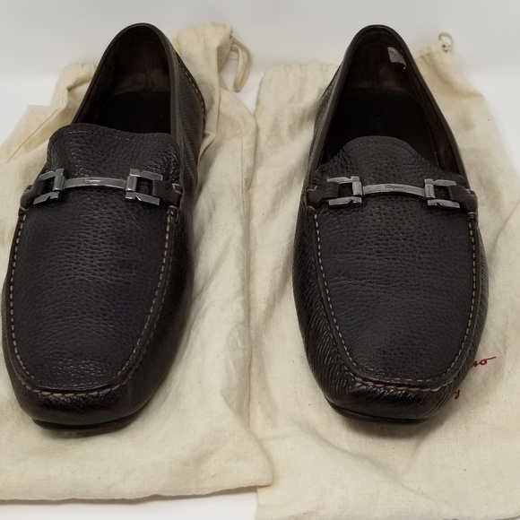 Ferragamo Brown Paragi Bit Loafers Drivers main image 4